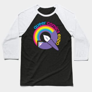 QCE "Q" Logo Inclusive Modern Pride Baseball T-Shirt